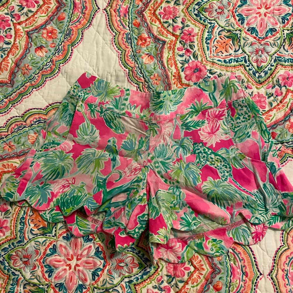 LILLY PULITZER - scallop printed shorts